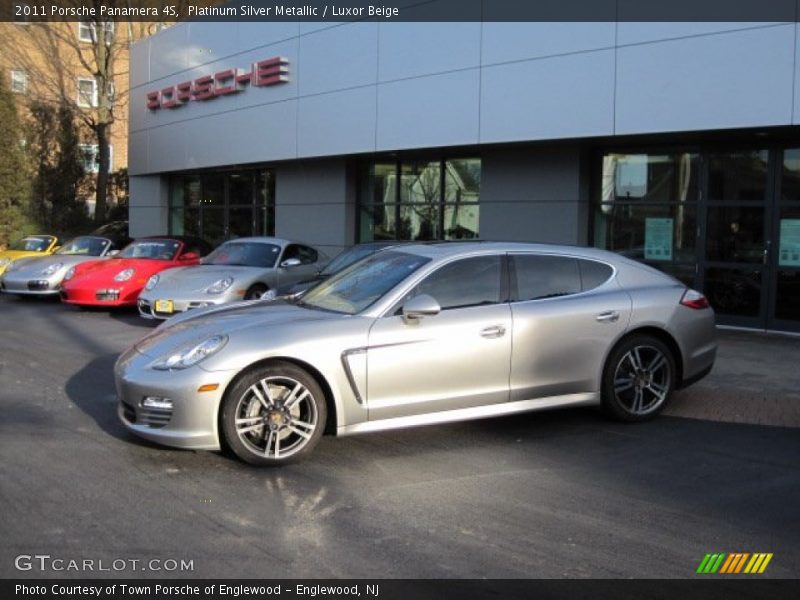 Platinum Silver Metallic / Luxor Beige 2011 Porsche Panamera 4S
