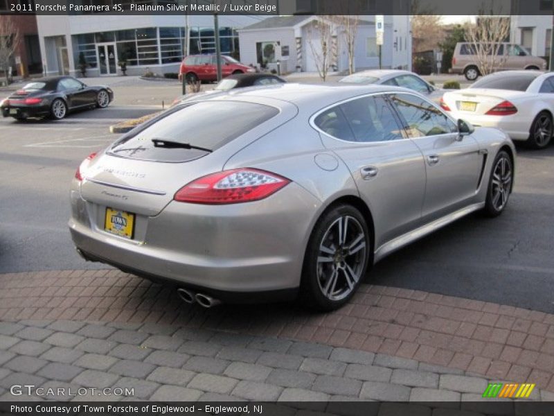 Platinum Silver Metallic / Luxor Beige 2011 Porsche Panamera 4S