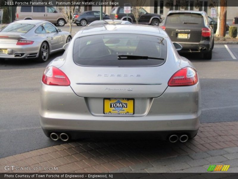 Platinum Silver Metallic / Luxor Beige 2011 Porsche Panamera 4S