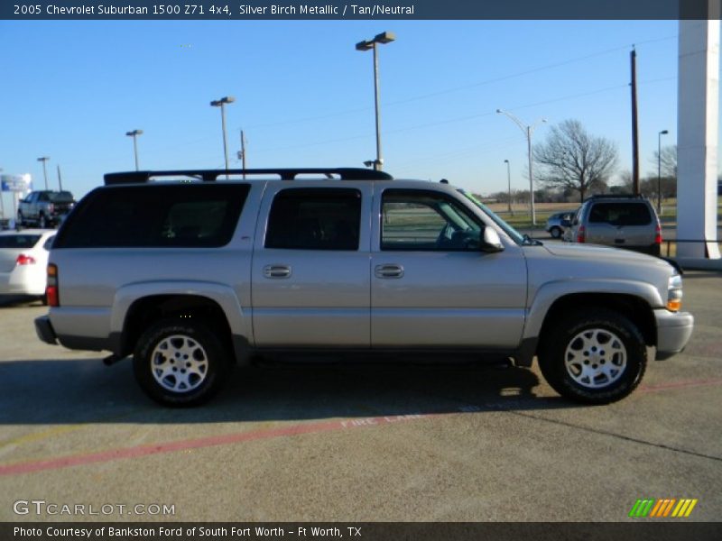 Silver Birch Metallic / Tan/Neutral 2005 Chevrolet Suburban 1500 Z71 4x4