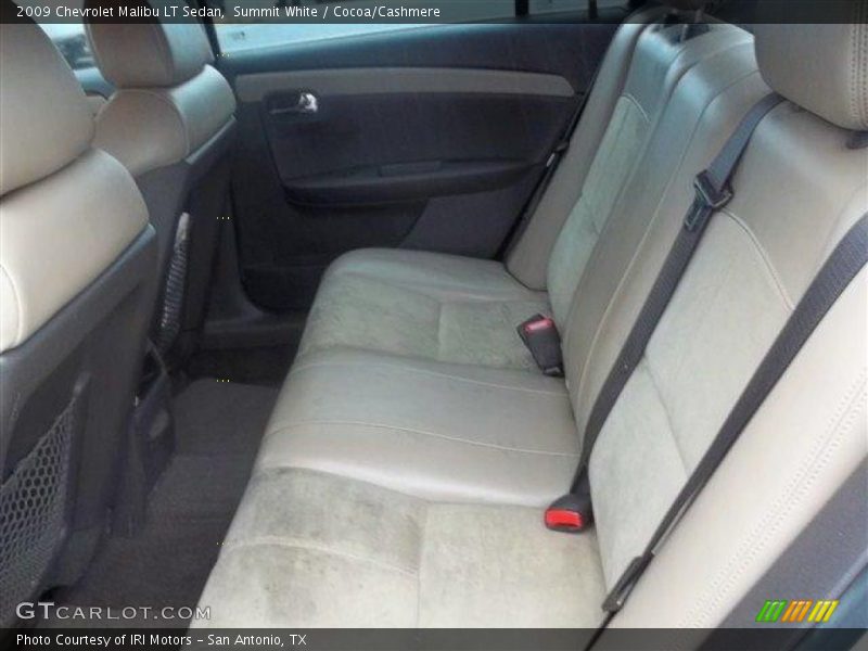 Summit White / Cocoa/Cashmere 2009 Chevrolet Malibu LT Sedan
