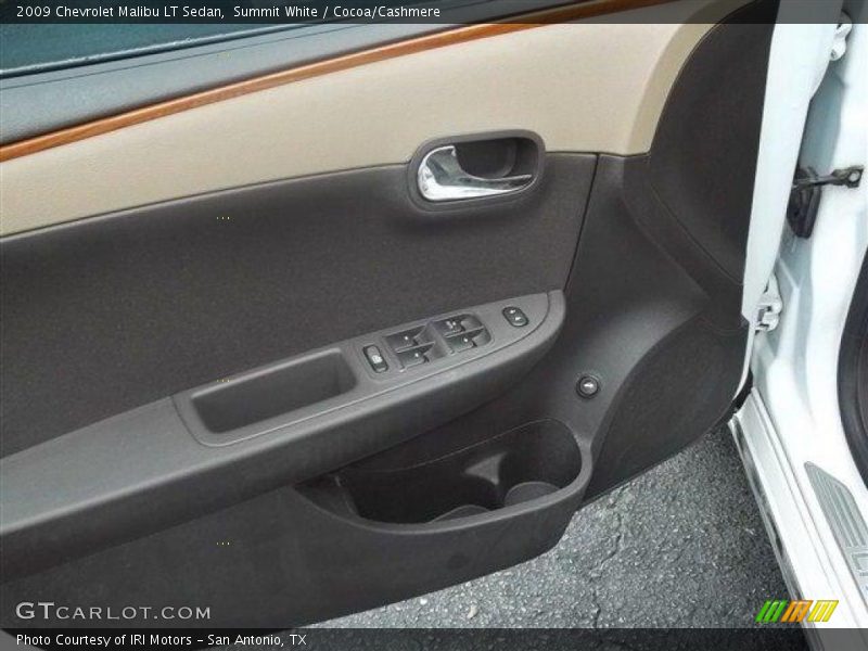 Summit White / Cocoa/Cashmere 2009 Chevrolet Malibu LT Sedan