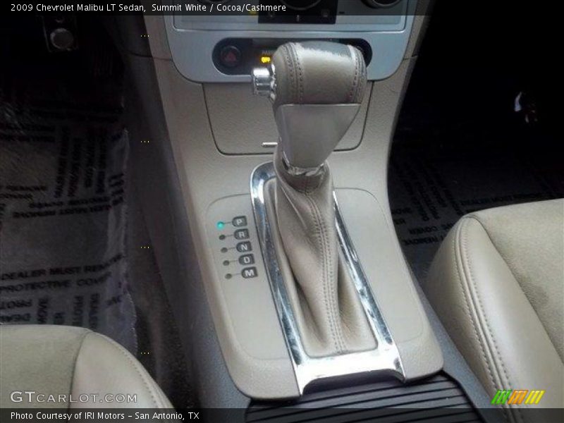 Summit White / Cocoa/Cashmere 2009 Chevrolet Malibu LT Sedan