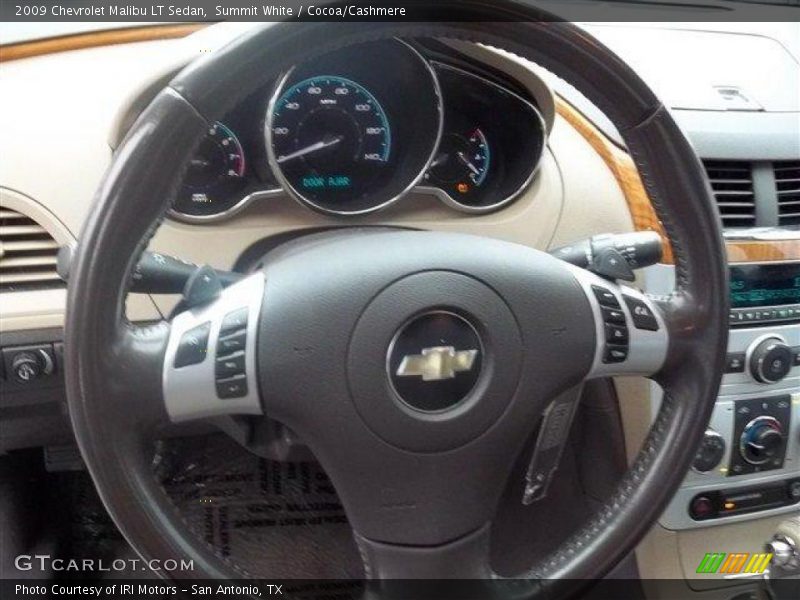 Summit White / Cocoa/Cashmere 2009 Chevrolet Malibu LT Sedan