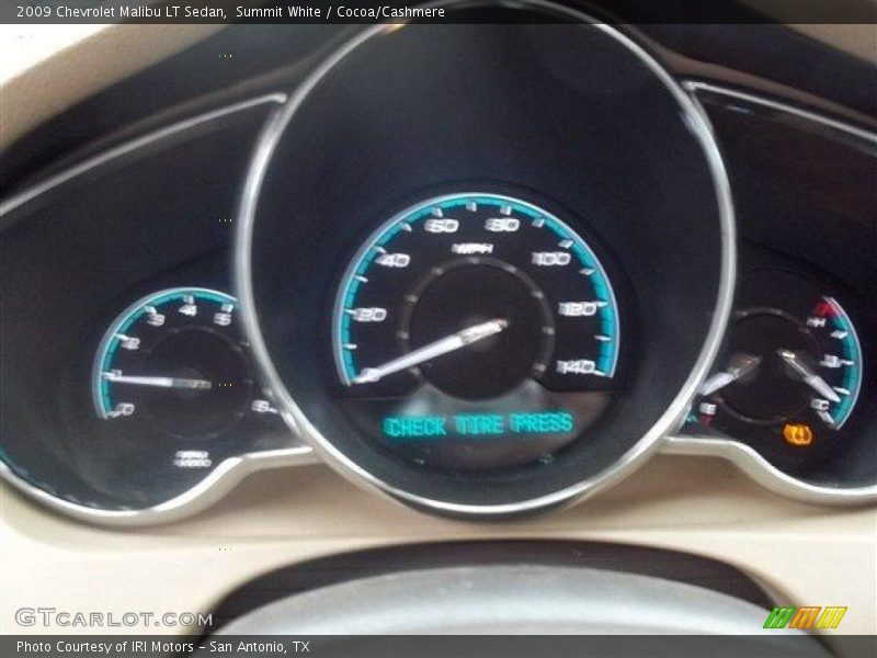 Summit White / Cocoa/Cashmere 2009 Chevrolet Malibu LT Sedan