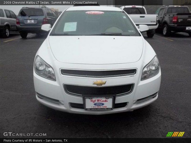 Summit White / Cocoa/Cashmere 2009 Chevrolet Malibu LT Sedan