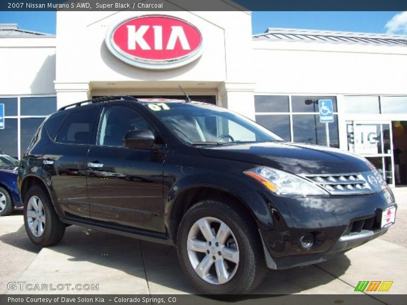 Super Black / Charcoal 2007 Nissan Murano S AWD