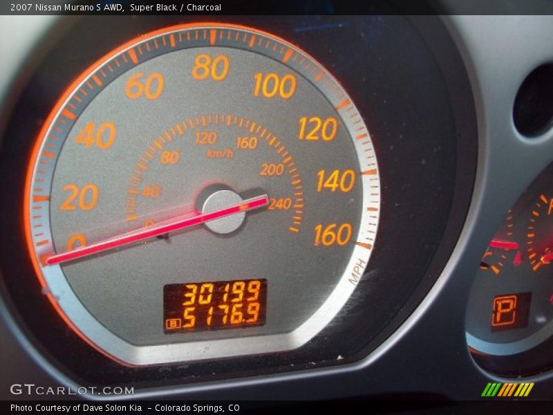 Super Black / Charcoal 2007 Nissan Murano S AWD