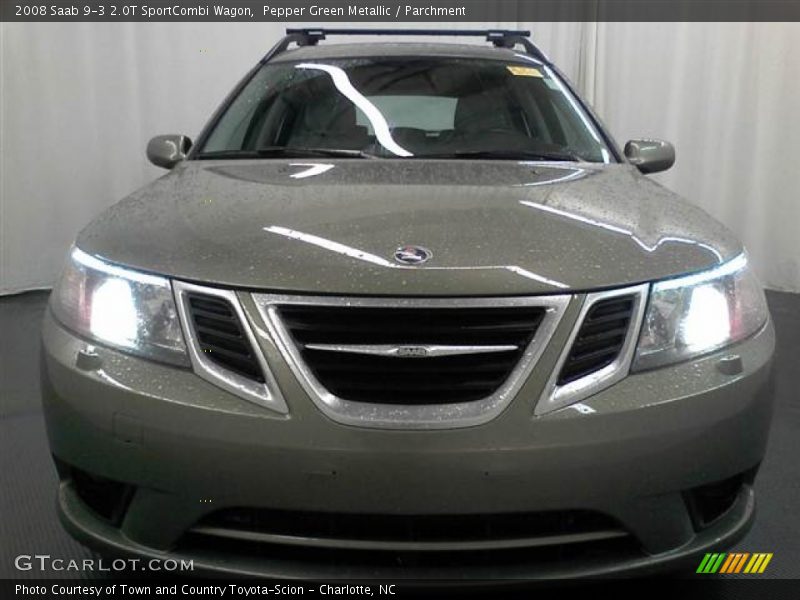 Pepper Green Metallic / Parchment 2008 Saab 9-3 2.0T SportCombi Wagon