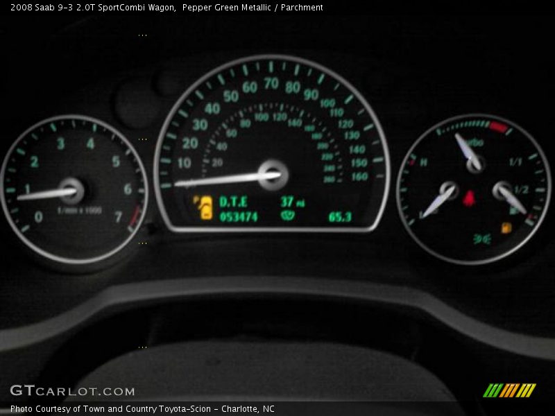 Pepper Green Metallic / Parchment 2008 Saab 9-3 2.0T SportCombi Wagon
