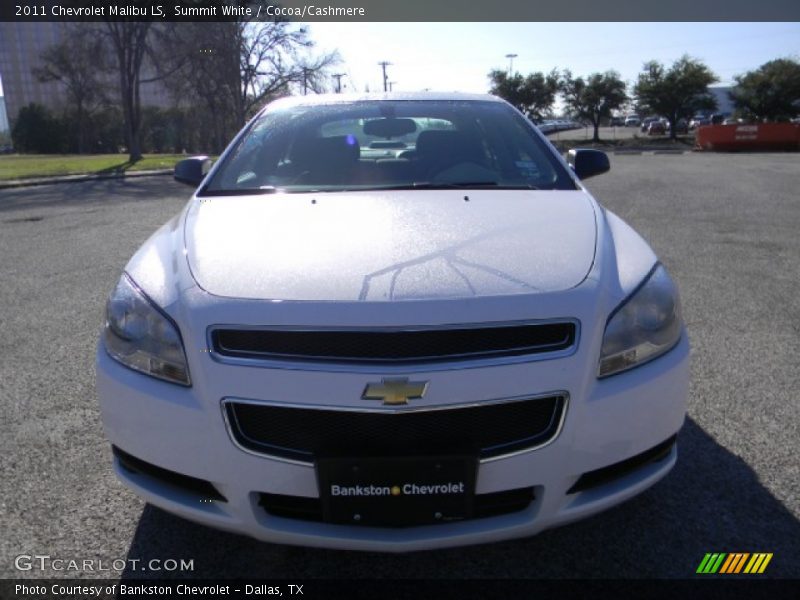 Summit White / Cocoa/Cashmere 2011 Chevrolet Malibu LS