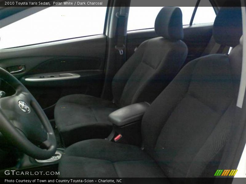 Polar White / Dark Charcoal 2010 Toyota Yaris Sedan