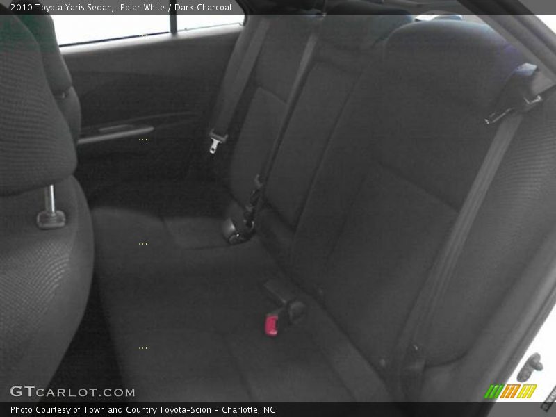 Polar White / Dark Charcoal 2010 Toyota Yaris Sedan