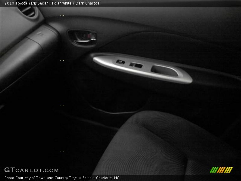 Polar White / Dark Charcoal 2010 Toyota Yaris Sedan