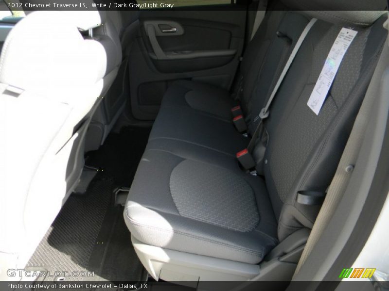 White / Dark Gray/Light Gray 2012 Chevrolet Traverse LS
