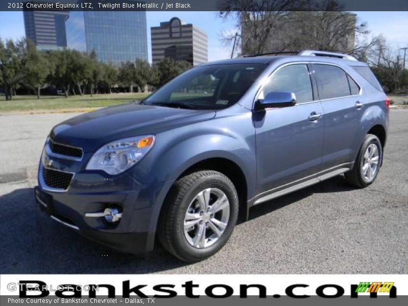 Twilight Blue Metallic / Jet Black 2012 Chevrolet Equinox LTZ