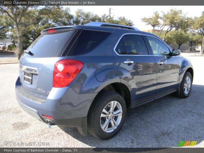 Twilight Blue Metallic / Jet Black 2012 Chevrolet Equinox LTZ