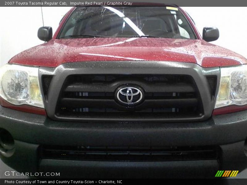 Impulse Red Pearl / Graphite Gray 2007 Toyota Tacoma Regular Cab