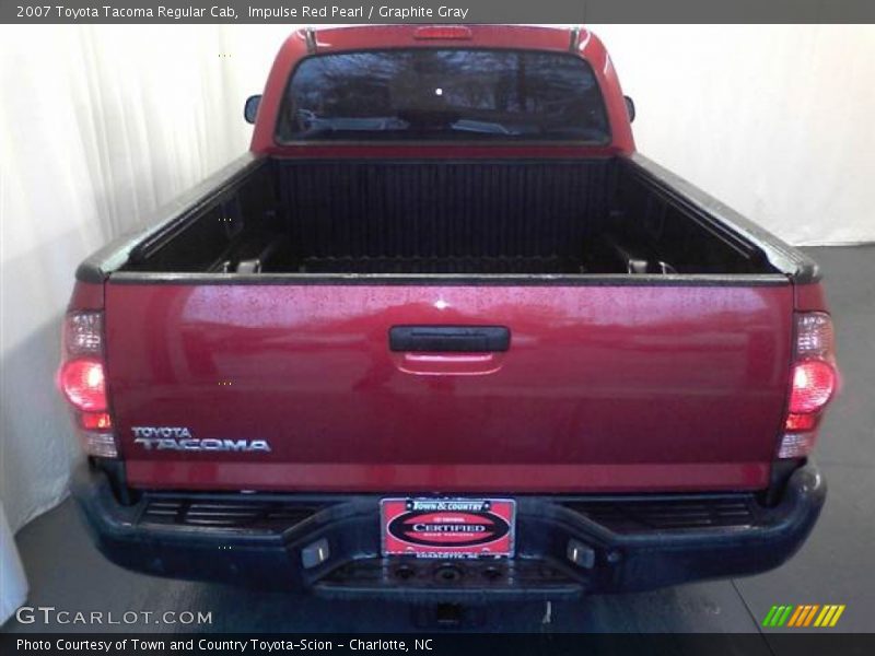 Impulse Red Pearl / Graphite Gray 2007 Toyota Tacoma Regular Cab