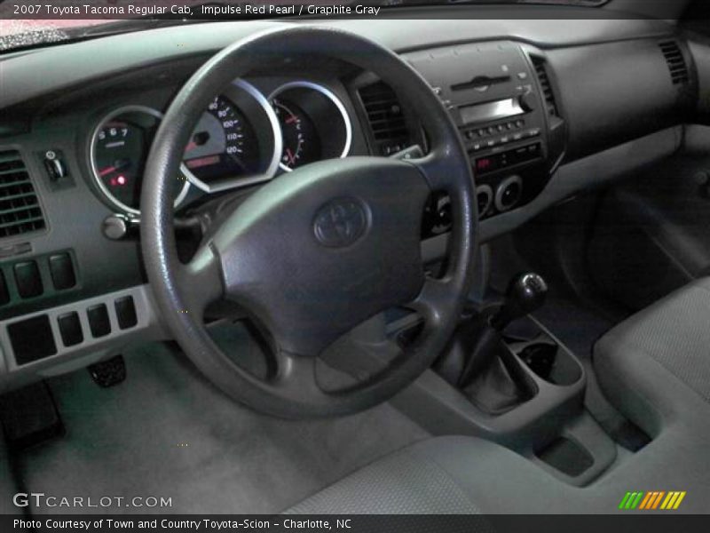 Impulse Red Pearl / Graphite Gray 2007 Toyota Tacoma Regular Cab