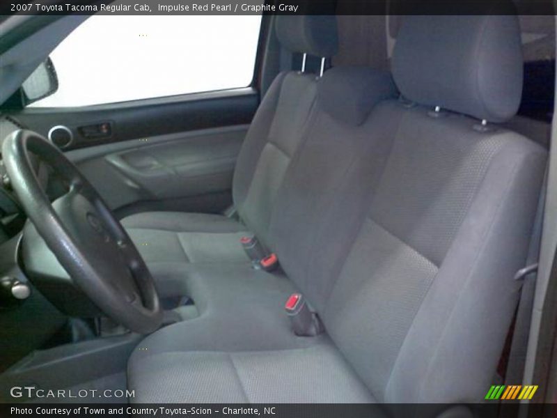 Impulse Red Pearl / Graphite Gray 2007 Toyota Tacoma Regular Cab