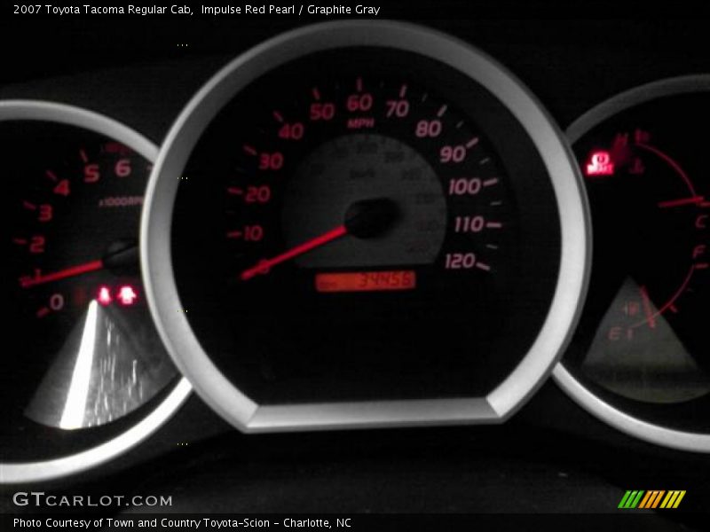 Impulse Red Pearl / Graphite Gray 2007 Toyota Tacoma Regular Cab