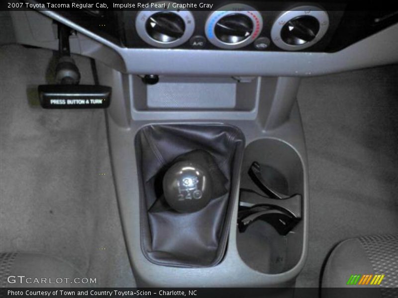 Impulse Red Pearl / Graphite Gray 2007 Toyota Tacoma Regular Cab