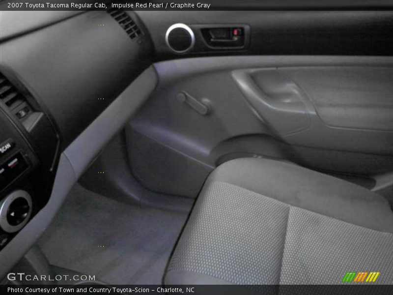 Impulse Red Pearl / Graphite Gray 2007 Toyota Tacoma Regular Cab