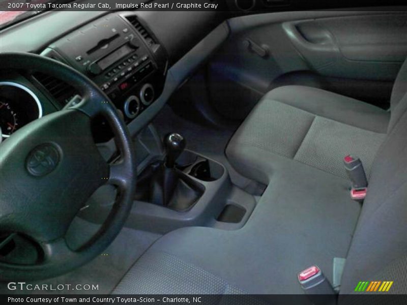 Impulse Red Pearl / Graphite Gray 2007 Toyota Tacoma Regular Cab