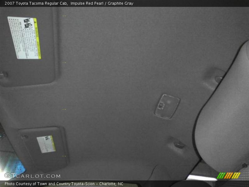 Impulse Red Pearl / Graphite Gray 2007 Toyota Tacoma Regular Cab