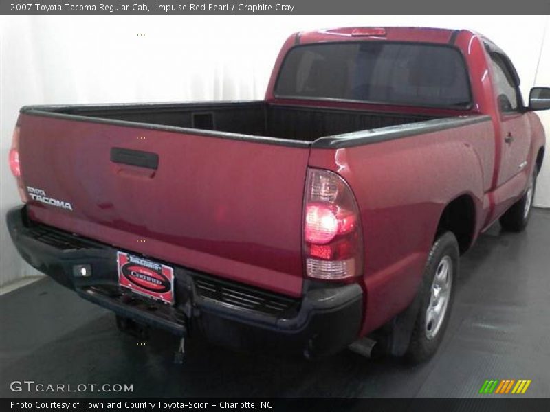 Impulse Red Pearl / Graphite Gray 2007 Toyota Tacoma Regular Cab