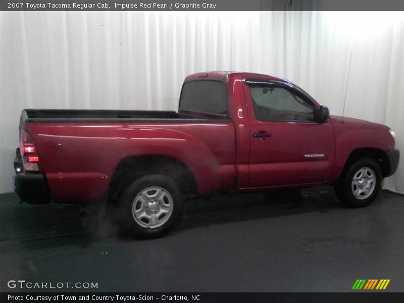 Impulse Red Pearl / Graphite Gray 2007 Toyota Tacoma Regular Cab
