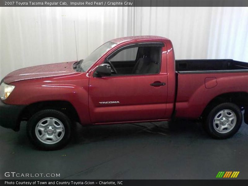 Impulse Red Pearl / Graphite Gray 2007 Toyota Tacoma Regular Cab