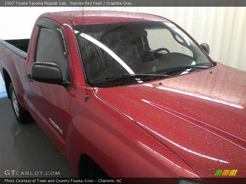 Impulse Red Pearl / Graphite Gray 2007 Toyota Tacoma Regular Cab
