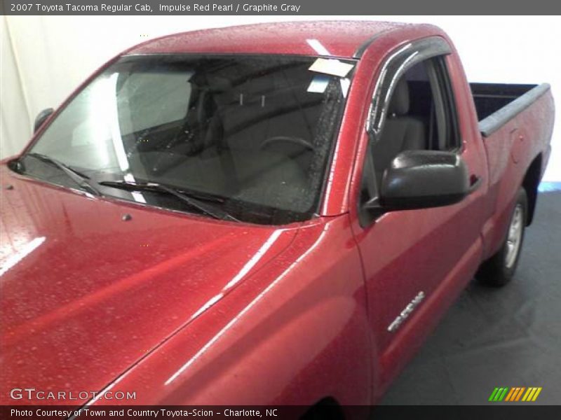 Impulse Red Pearl / Graphite Gray 2007 Toyota Tacoma Regular Cab