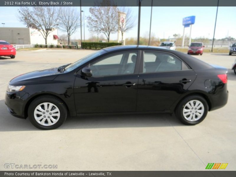 Ebony Black / Stone 2012 Kia Forte LX