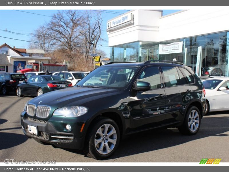 Deep Green Metallic / Black 2009 BMW X5 xDrive48i