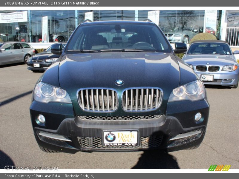 Deep Green Metallic / Black 2009 BMW X5 xDrive48i