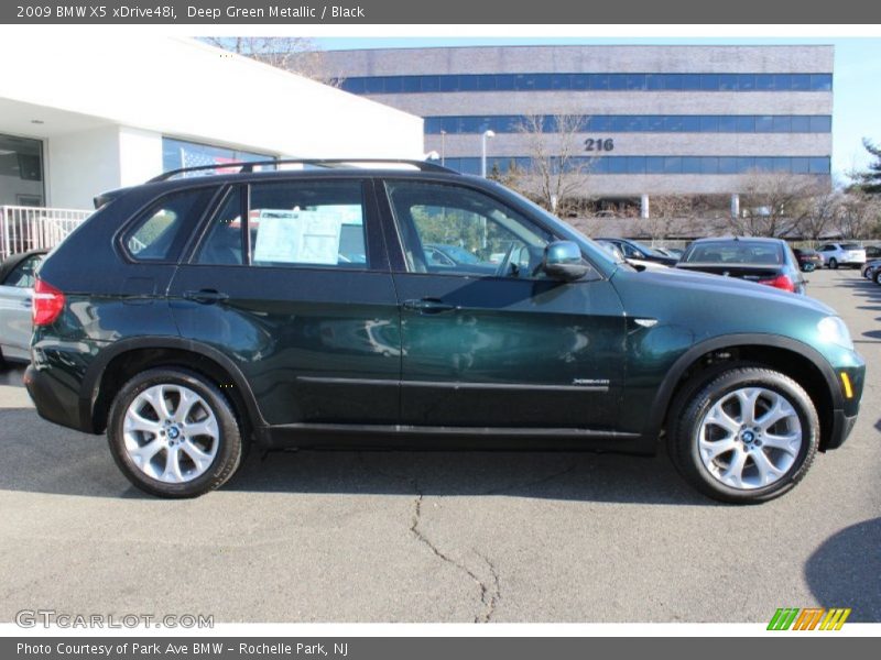 Deep Green Metallic / Black 2009 BMW X5 xDrive48i