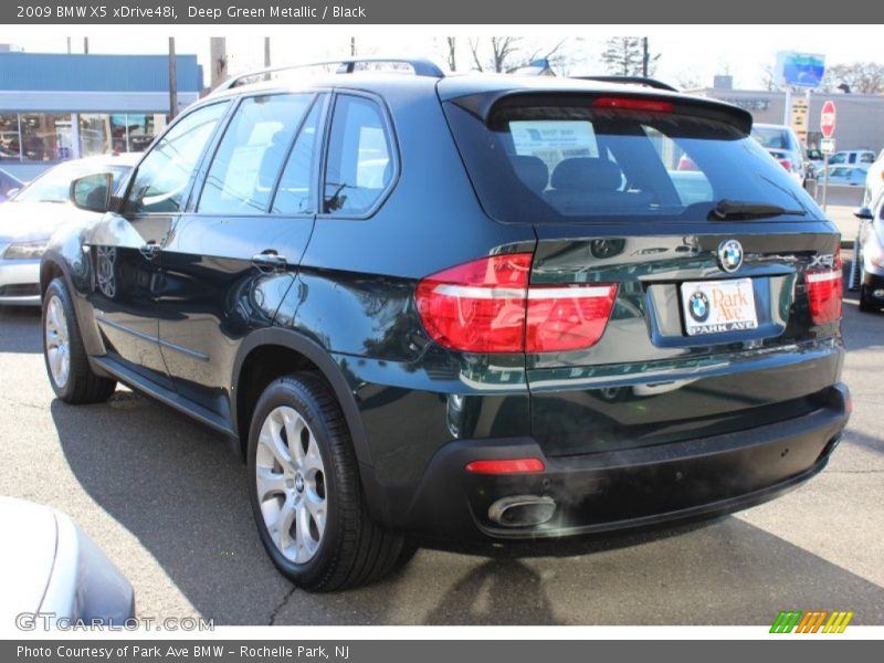 Deep Green Metallic / Black 2009 BMW X5 xDrive48i