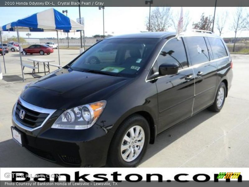 Crystal Black Pearl / Gray 2010 Honda Odyssey EX-L