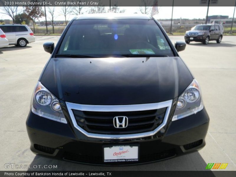 Crystal Black Pearl / Gray 2010 Honda Odyssey EX-L