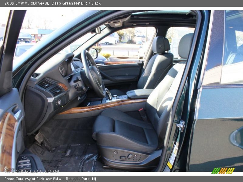 Deep Green Metallic / Black 2009 BMW X5 xDrive48i