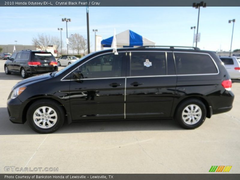 Crystal Black Pearl / Gray 2010 Honda Odyssey EX-L