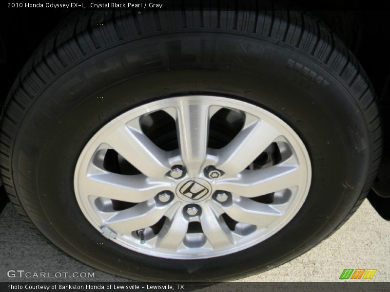 Crystal Black Pearl / Gray 2010 Honda Odyssey EX-L