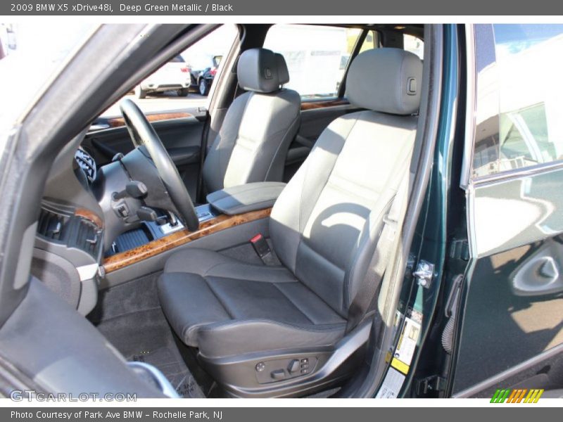 Deep Green Metallic / Black 2009 BMW X5 xDrive48i