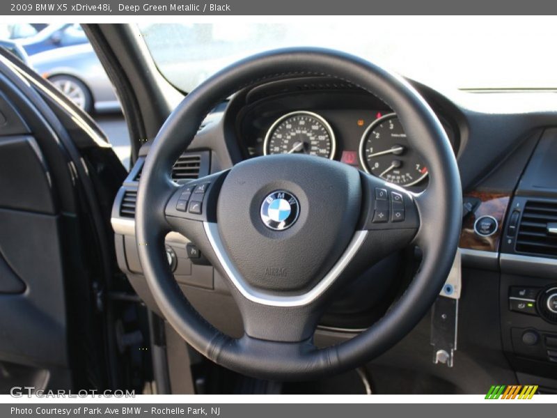 Deep Green Metallic / Black 2009 BMW X5 xDrive48i