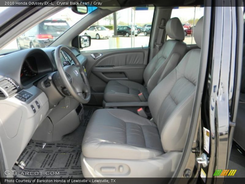 Crystal Black Pearl / Gray 2010 Honda Odyssey EX-L