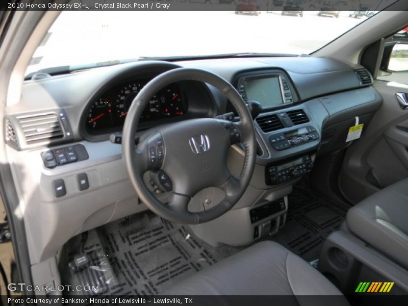 Crystal Black Pearl / Gray 2010 Honda Odyssey EX-L