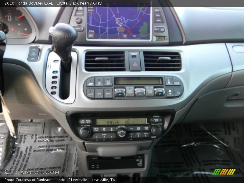 Crystal Black Pearl / Gray 2010 Honda Odyssey EX-L